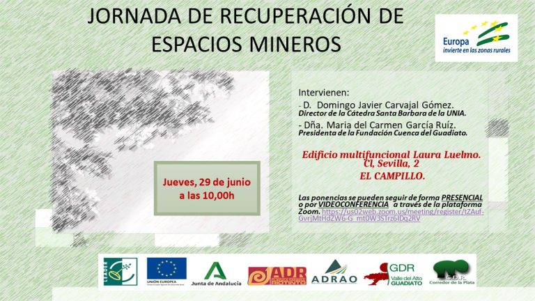JORNADAS TÉCNICAS DE COOPERACIÓN EN GEODIVERSIDAD “RECUPERACIÓN DE ESPACIOS MINEROS”